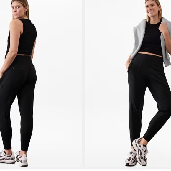 Athleta Venice High Rise Jogger Pants in Black XL $98 - Picture 3 of 9